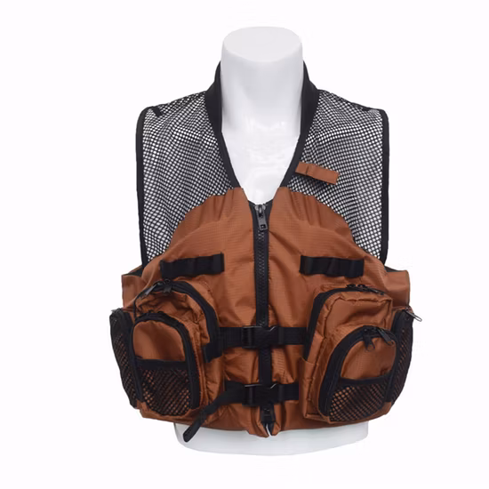 Chaleco de pesca multifuncional Chaleco salvavidas de seguridad universal Impermeable Malla de poliéster de secado rápido Supervivencia al aire libre Hombres Mujeres Senderismo Chaquetas de pesca Bl15358