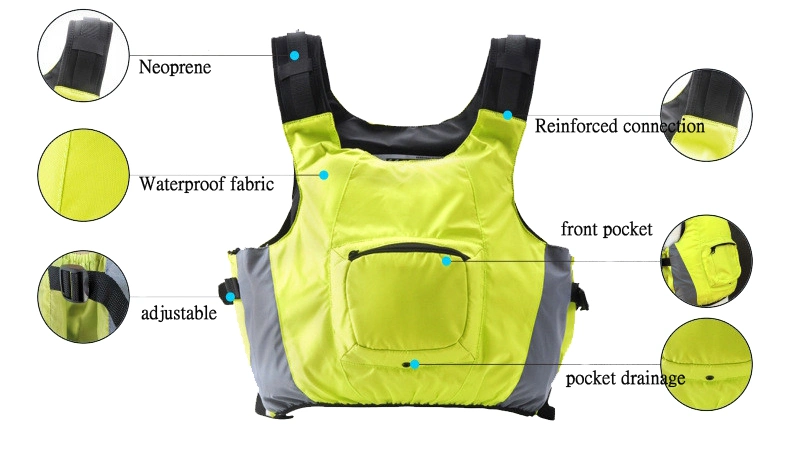 Canoe Big Buoyancy Life Jacket Men Women Adult Paddle Boat Sailing Swimming Fishing Vest Life Jacket