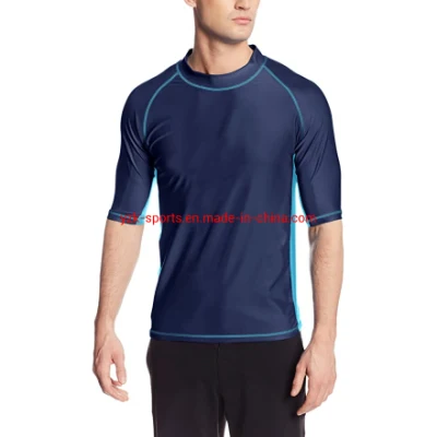 Traje de surf Upf+ de alta calidad OEM de manga corta para hombres Rash Guard