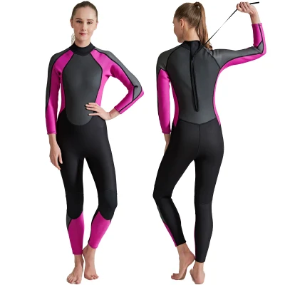 Traje de neopreno y snorkel de buceo de 3 mm para mujer en tejido de neopreno de alta elasticidad de primera calidad